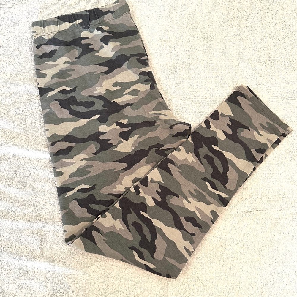 No Boundaries Camouflage Juniors Leggings, Size L (11-13)